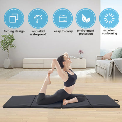 4-Fold Folding Gymnastics Exercise Mat