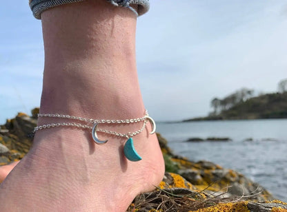 Lotus Chakra Gemstone Anklet