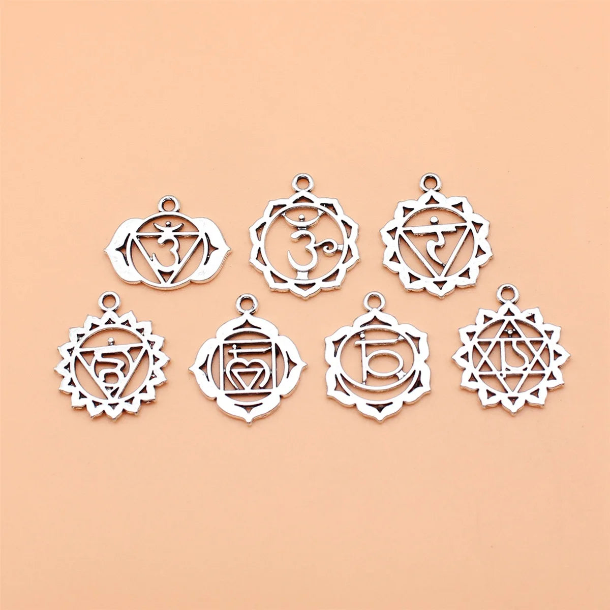 7pcs Chakra Pendant Charms Set