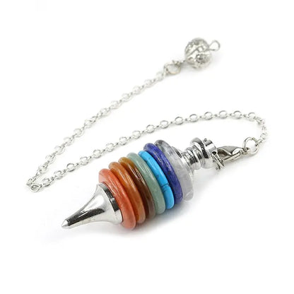 7 Chakra Healing Pendulum Pendant