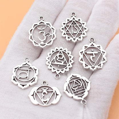 7pcs Chakra Pendant Charms Set