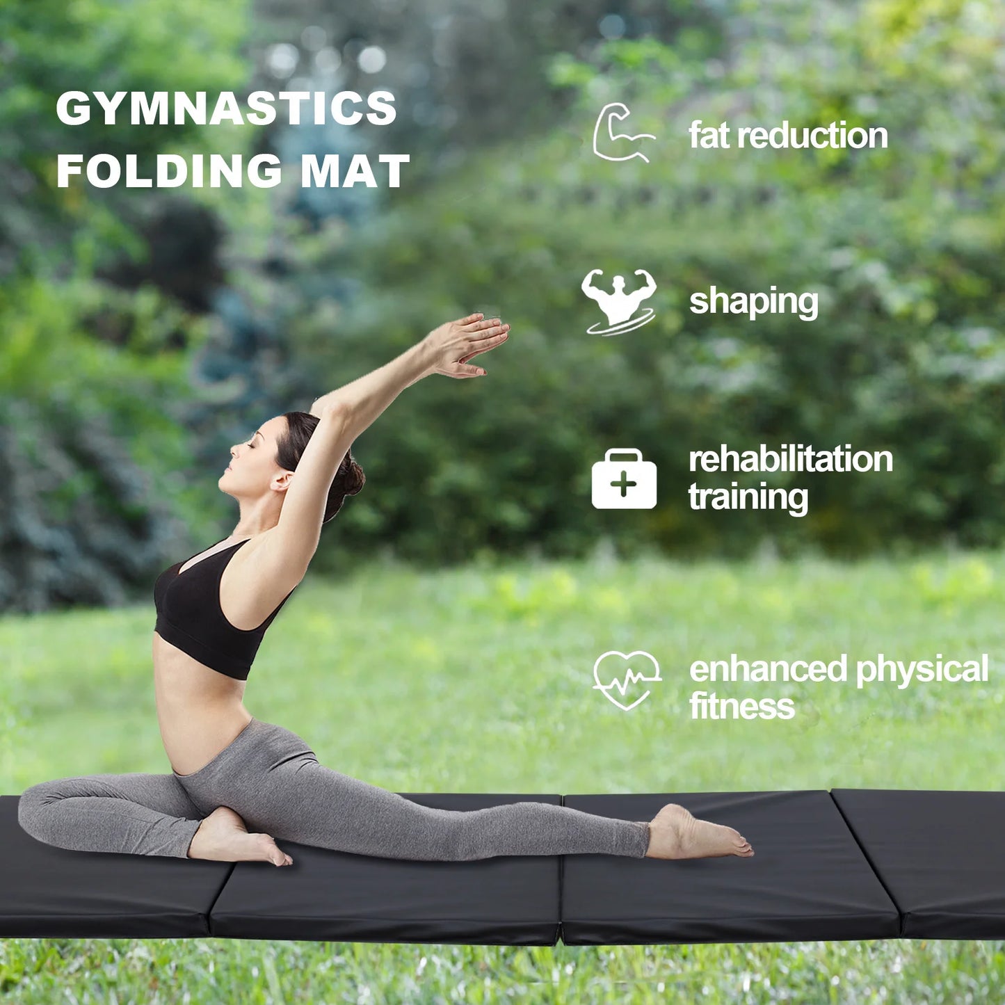 4-Fold Folding Gymnastics Exercise Mat