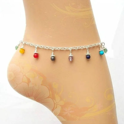 Lotus Chakra Gemstone Anklet